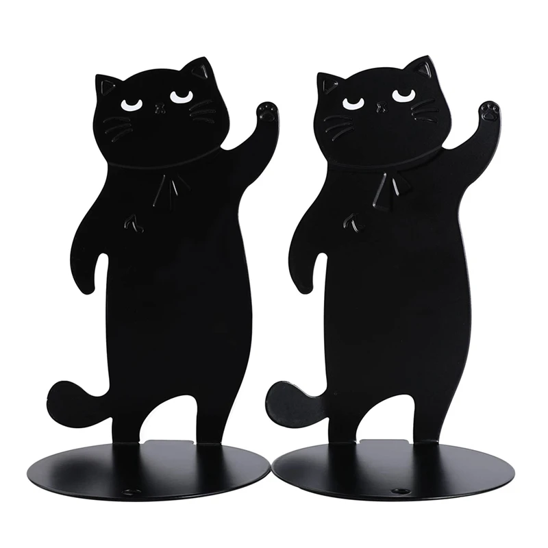 

Cat Bookends Black Cat Decor Black Cat Gifts For Cat Lovers Cat Bookends For Shelves Anime Bookends Animal Bookends Easy To Use