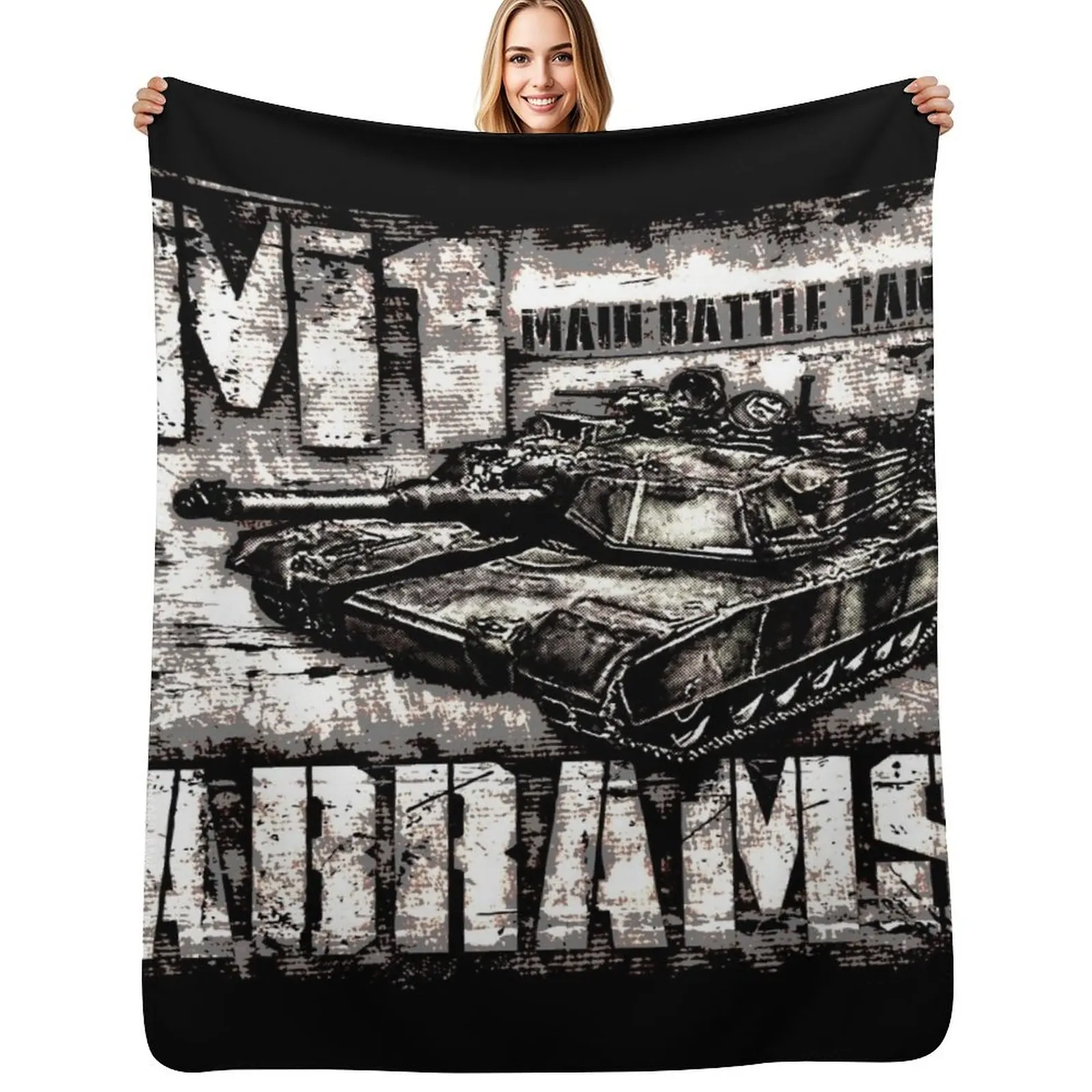 

M1 Abrams Throw Blanket Luxury Brand For Sofa Thin Sofa Fashion Sofas Blankets