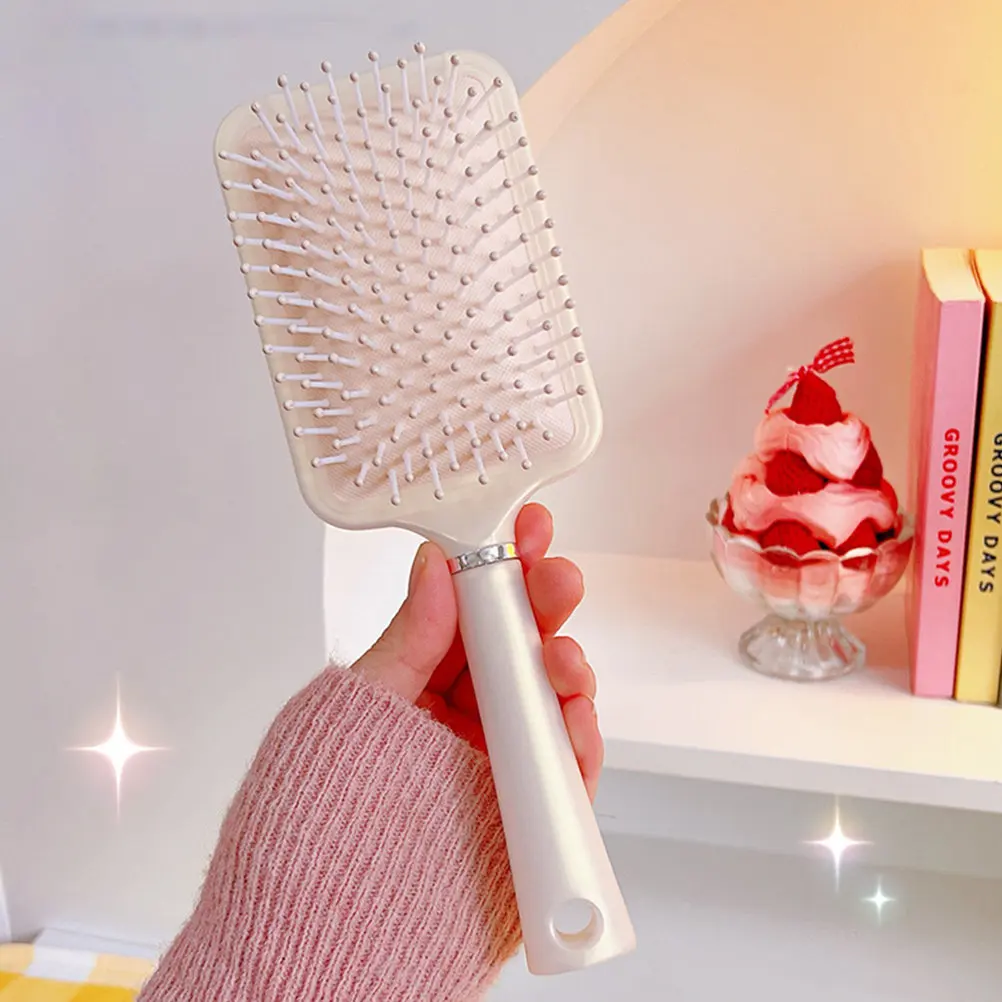 

2pcs Combs Detangling Massage Hair Brush For Long Short Hair Ergonomic Handle Scalp Massager Salon Hairdressing Tool
