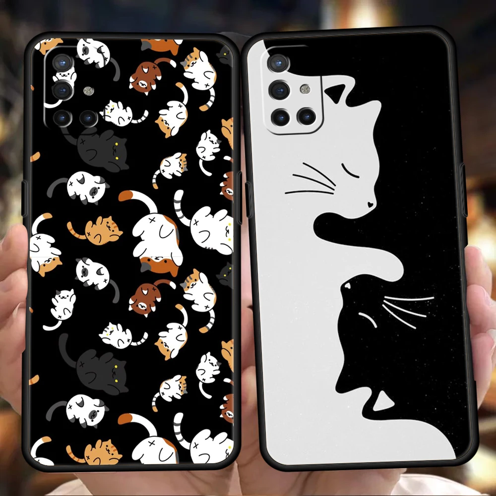 Cartoon Cat Phone Case Cover for OnePlus 11 10R 10 9 8 8T 7T 7 Nord N100 N200 2T CE 2 Pro Plus 5G Silicone Soft Shell Capas Bags