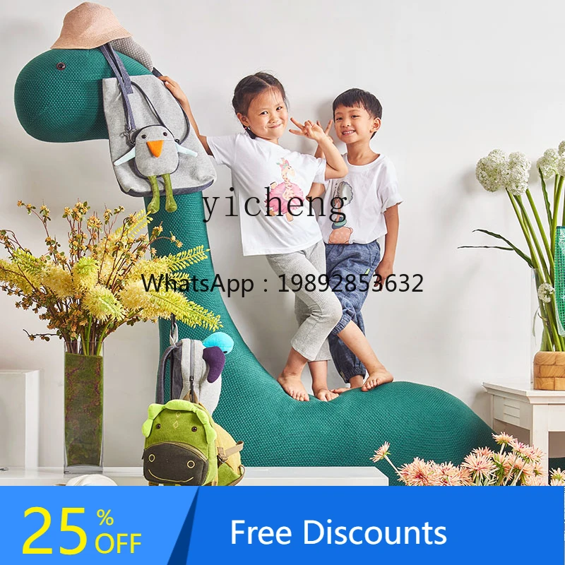 

AG Children's Knitted Animal Cartoon Oversized Dinosaur Stool Sofa Seat
