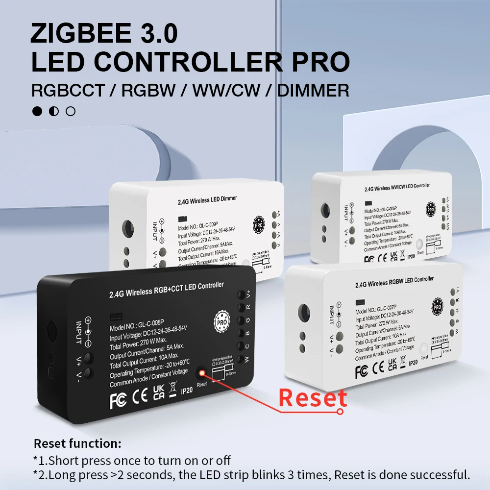 Zigbee 3.0 RGBCCT WWCW RGBW kontroler taśmy ledowej sypialnia oświetlenie kuchenne Alexa kontroler głosowy APP, LED listwa oświetleniowa ściemniacz