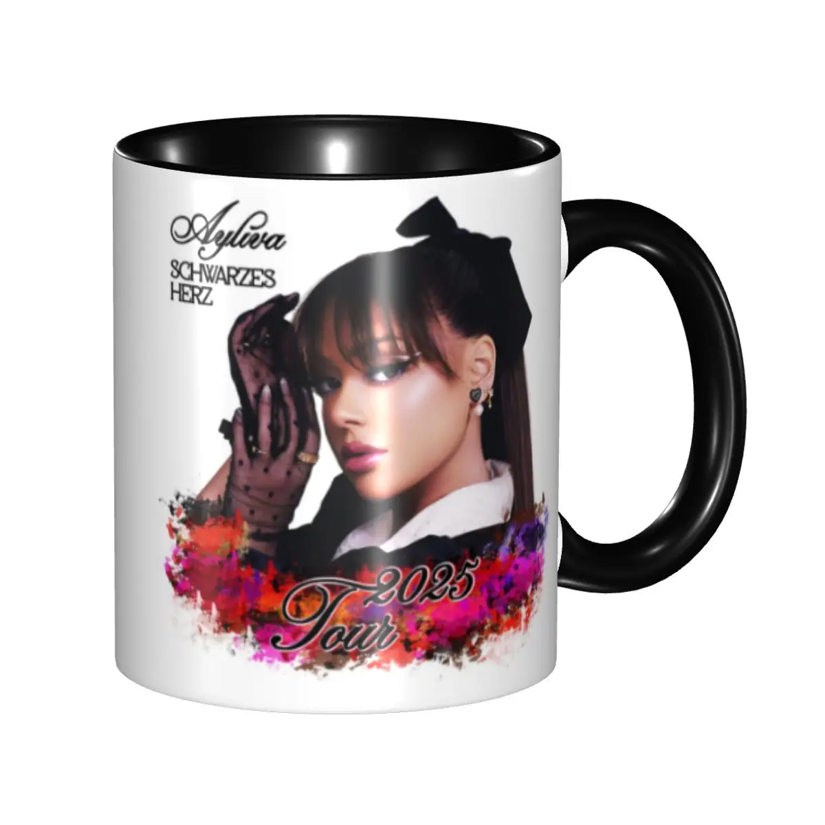 Taza personalizada Tour 2025 Liebe Ayliva, taza de café y té de la leche de cerámica DIY