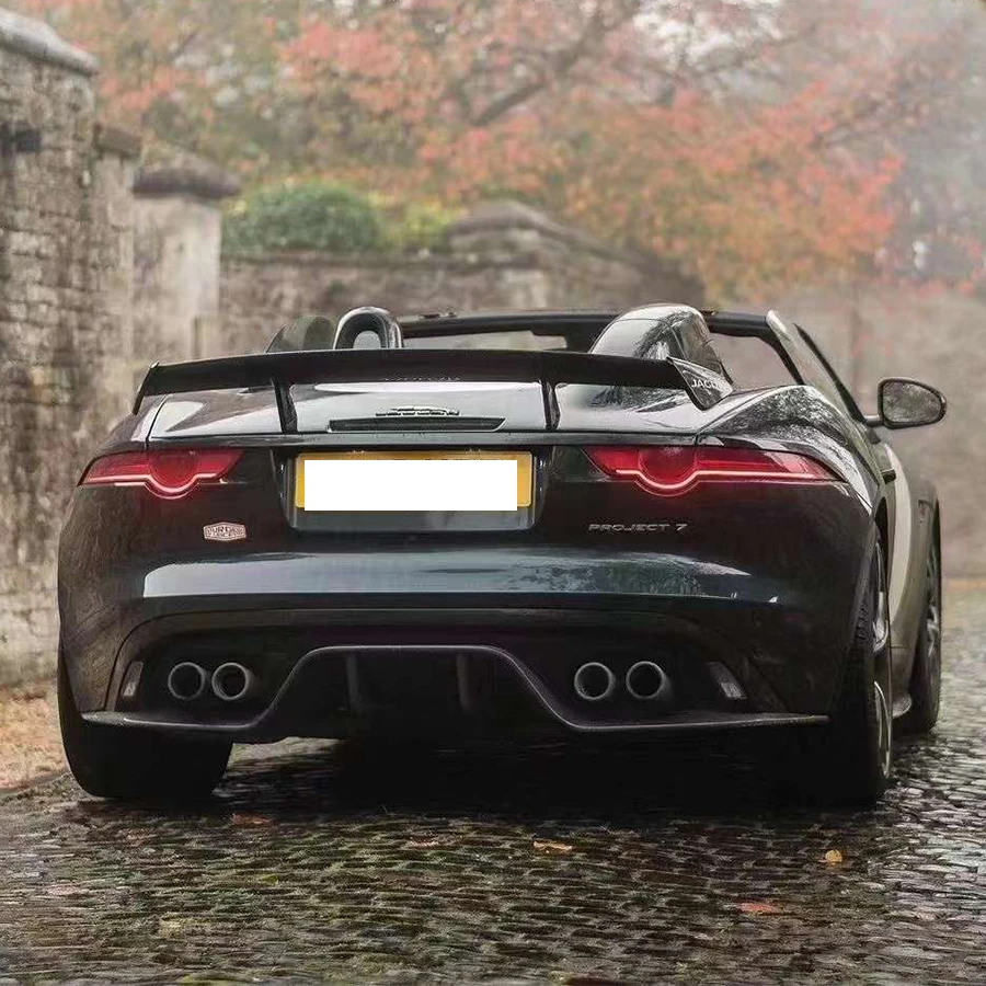 For Jaguar FTYPE Carbon fiber Diffuser rear bumper diffuser spoiler rear lip Shunt Car Accessories upgrade body kit - Image 5