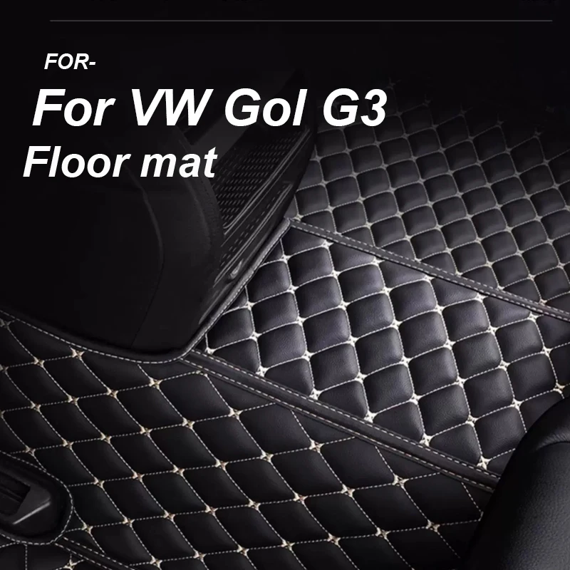 

РОСКОШНЫЙ автомобильный коврик для VW Gol G3 2000 2001 2002 2003 2004 4-дверный алмазный кожаный коврик