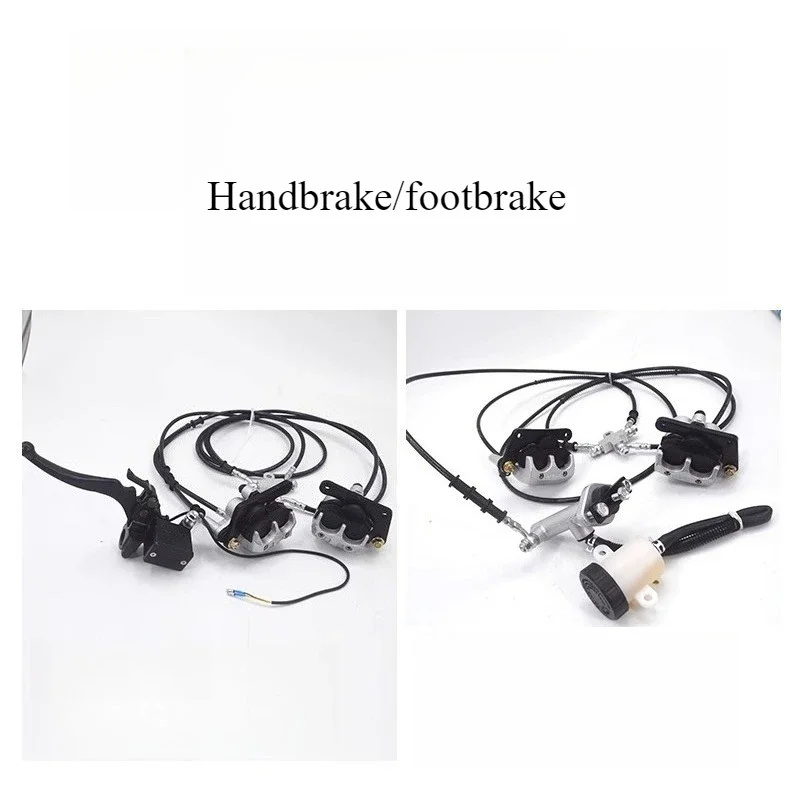 60V/72V 800-1800W Tricycle Modification Kit,Suspension Disc Brake Rear Axle Assembly,6-Tooth Sprocket,Foot&Hand Brake,70-110cm