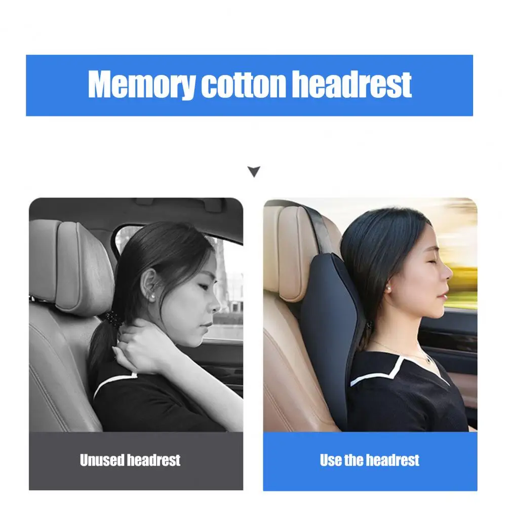 

Car Seat Headrest Neck Pillow Shape Body Natural Curve with Car Neck Pillow Universal Memory Foam Car Neck for Comfortable