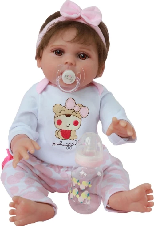 

NPK 20i''Handmade Unfinished Already Painted Doll Kit Lucy Awake DIY Already Painted Lifelike Doll Parts Cute DIY Toys