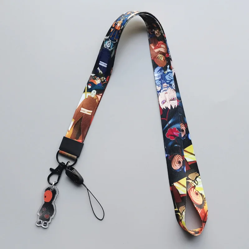 日本のアニメ「ナルト」カカシのかわいい漫画柄の吊り下げロープ付きアクリルペンダント、アニメグッズ、ちょっとした贈り物