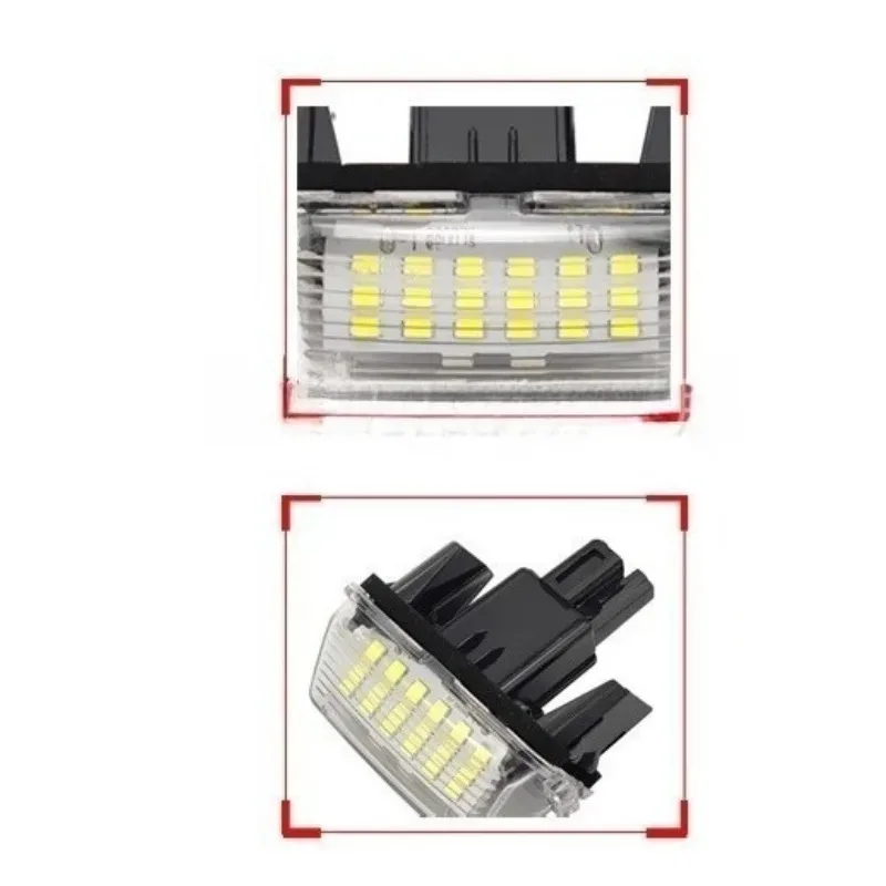 LED لوحة ترخيص ضوء رقم لوحة مصباح لتويوتا يارس كامري كورولا بريوس Ractis فيرسو أبيض جديد
