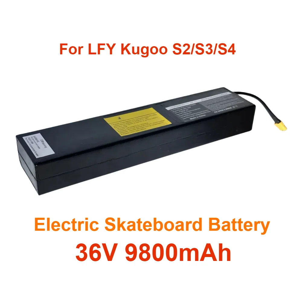 

For LFY Kugoo S2/S3/S4 Electric Skateboard Battery 100% Brand New 36V 9800mAh, BMS Board