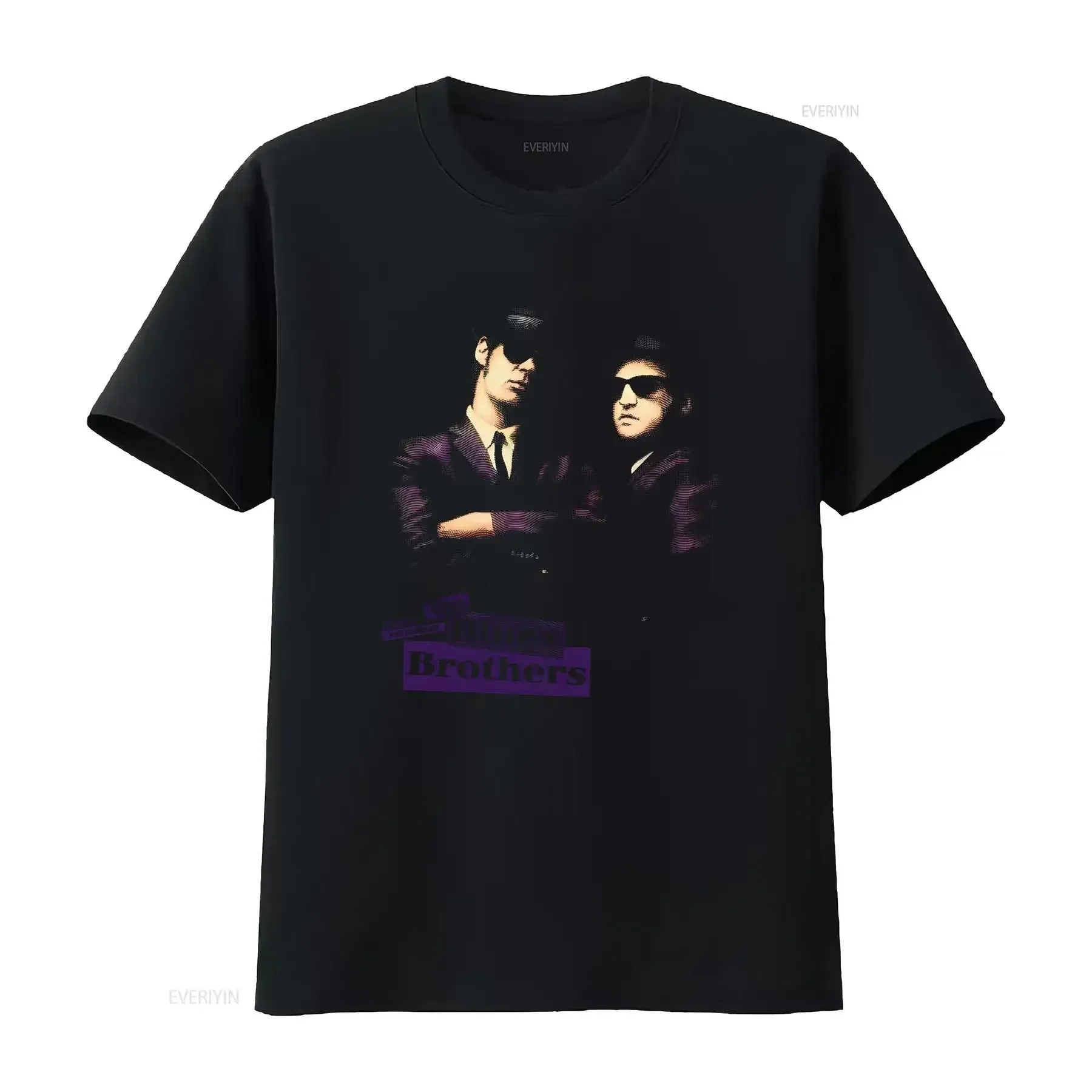 

Мужская футболка Blues Brothers Jake Elwood Bros Faded Halftone, классический комедийный фильм Belushi and Aykroyd Band, винтажная стираная футболка