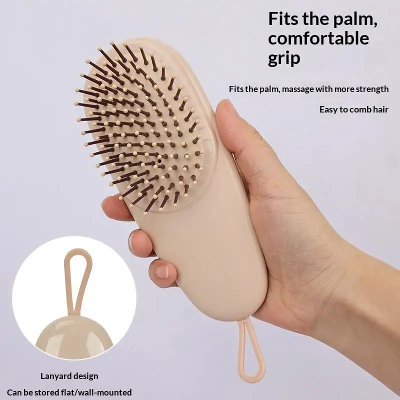 1Pcs Portable Detangling Hairdressing Massage Comb Air Cushion Scalp Massage Brush For Women Home Travel Soft Bristles Brush
