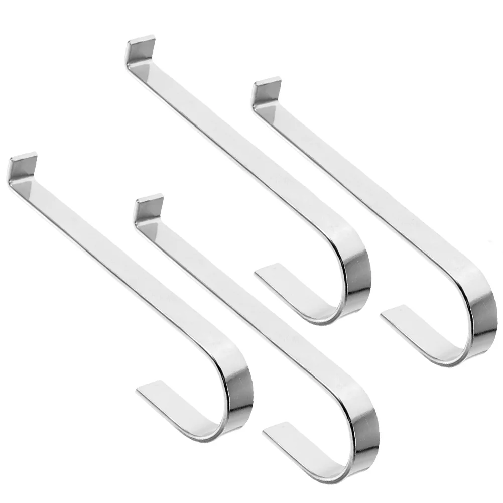 4 Pcs Vinyl Siding Hooks for Hanging Light Self Made Metal Outdoor Stainless Steel Wall