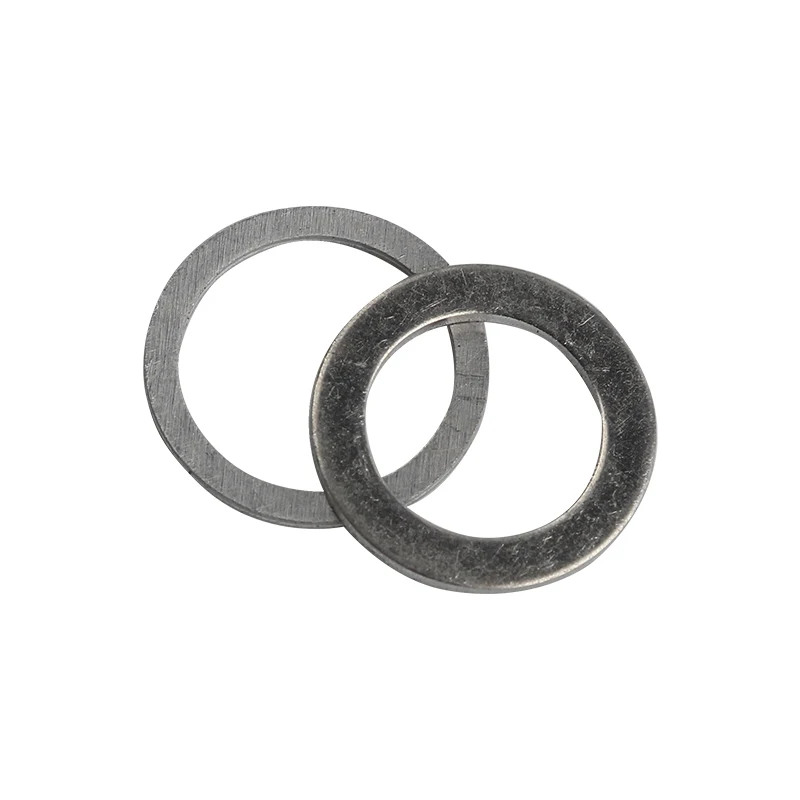Set di guarnizioni per rondella piatta in alluminio da 200 pezzi M5/M6/M8/M10/M12/M14 anelli di tenuta piatti dado e bullone tappo per pozzetto raccordi per paraolio rondella