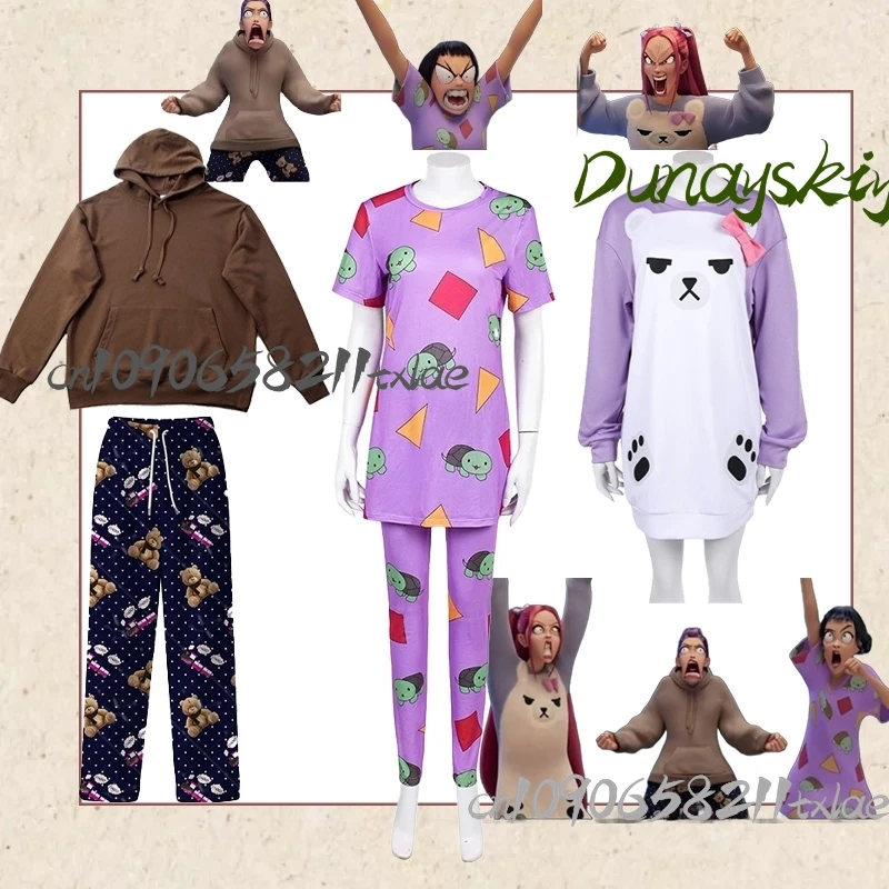 

KPop Demon Hunters Huntrix Rumi Zoey Mira Cosplay Costumes Kawaii Cool Pajamas Jirai Kei Fans Gifts Daily Party Halloween