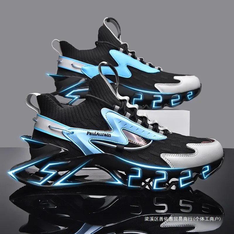

Shoes for Men Fashionable Casual Non Slip Comfort Sneakers Mesh Breathable Ultra-light Shock Running Men Shoes Zapatillas Hombre