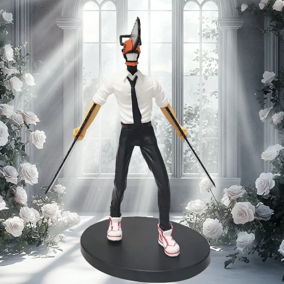 Original Chainsaw Man Anime-Figur Power/Denji Actionfigur PVC Chainsaw Man Noodle Stopper Figurine Erwachsenen-Sammelmodell Spielzeug