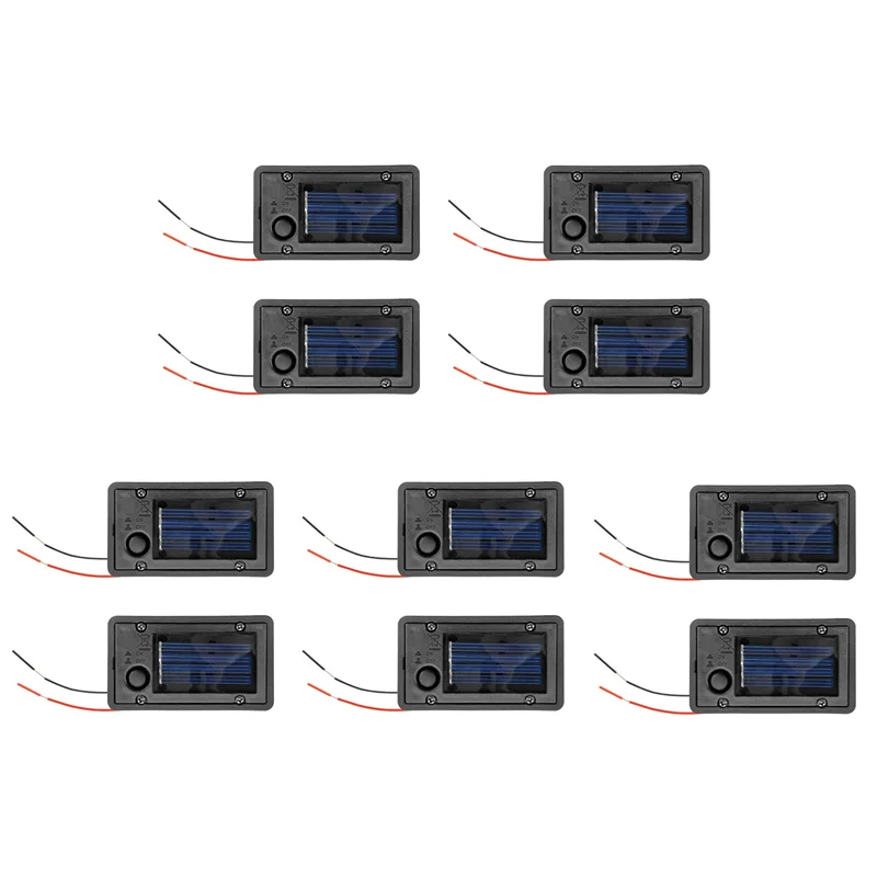 

TA-10Pcs Battery Box, Solar Lantern Light Replacement Parts Top For Outdoor Hanging Lanterns Container Home Solar Lamp