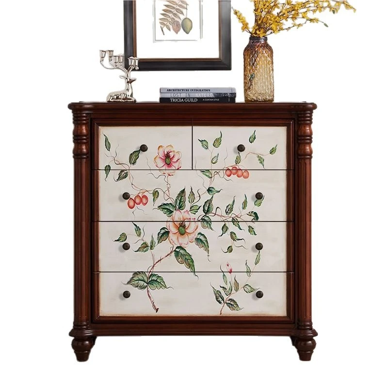 

Solid wood chest, bedside table, entrance cabinet, chest storage cabinet