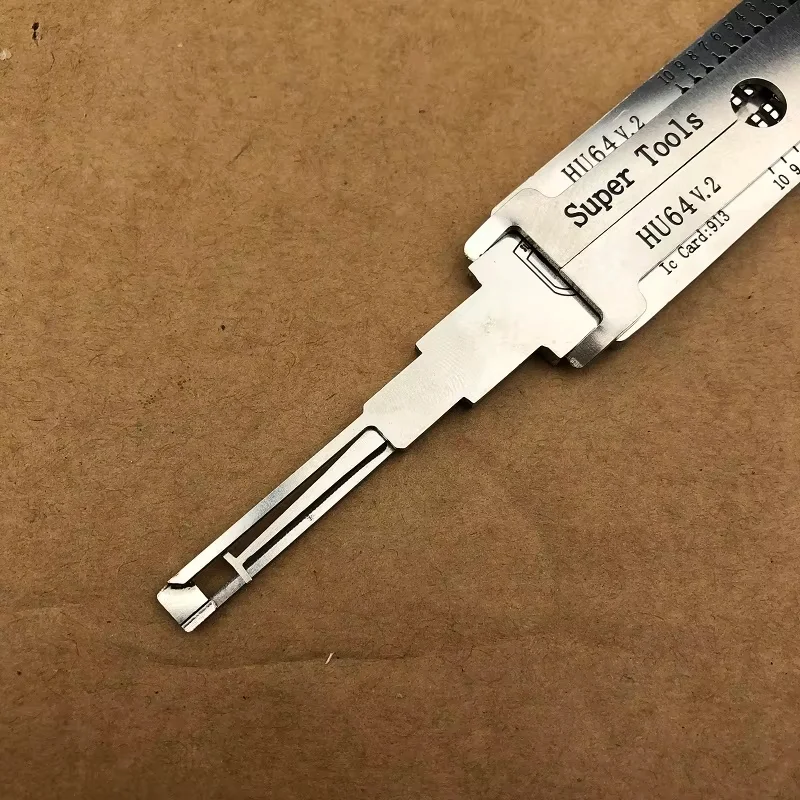Neuer Stely HU64 Lishi 2in1 Decoder Super-Werkzeug für hohle Schlossöffner – Detail 2