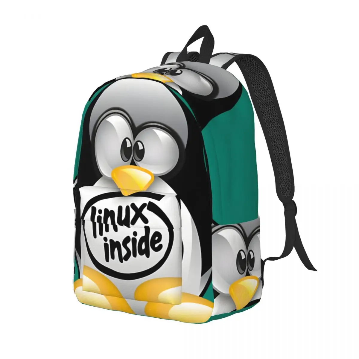 For Gifts Little Large Capacity Rucksack L-Linux Tux Mascot Daily Couple Knapsack Picnic