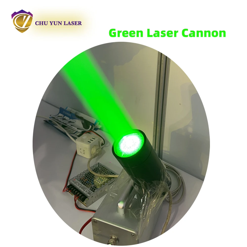 525nm 8W green fiber-coupled laser module with big beam laser