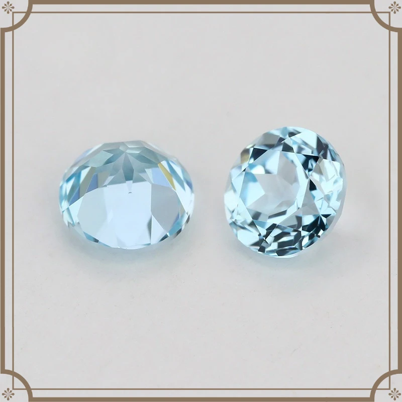 

Top Round Cut Lab Grown Sapphire Synthetic Gemstone