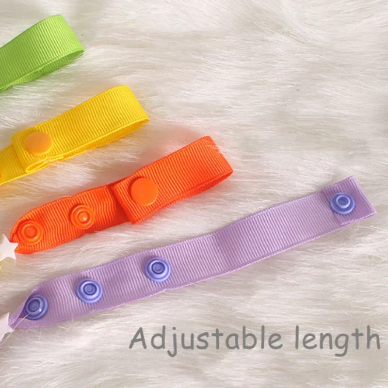 Clip per ciuccio per bambini Catena per capezzoli colorata Perline per neonati Catena per capezzoli per succhietto Ciucci anti-smarrimento per la cura dei capezzoli per massaggiagengive