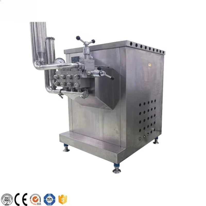 Stainless Steel High Pressure Homogenizer 500 1000 2000 3000lph for Milk Juice Processing Equipment Custom
