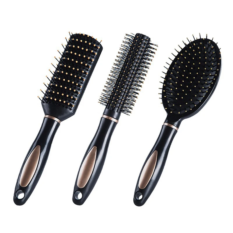 Peigne de massage en plastique pour cheveux bouclés, soins pratiques, masseur de tête SPA, ménage, sac gonflable