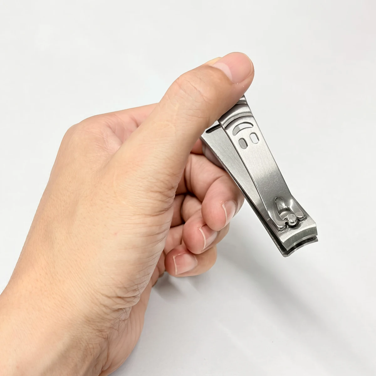 Stainless Steel Nail Clipper - Sharpest Nail Cutter And Trimmer Manicure Tool with Duty Curved Edge for Men And Women with Smile view 5