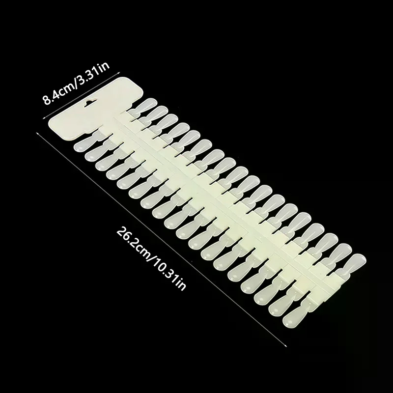 36 قطعة بطاقة اللون الطبيعي/واضح القابلة للإزالة مسمار الفن عرض أظافر صناعية نصائح رف دمعة تصميم مانيكير هلام البولندية ممارسة أداة #5