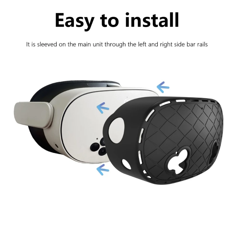 Upgraded Antifall Case Shockproof Silicone for Quest3S VR Headsets Cover Protective Sleeve Shell Caps Accessories