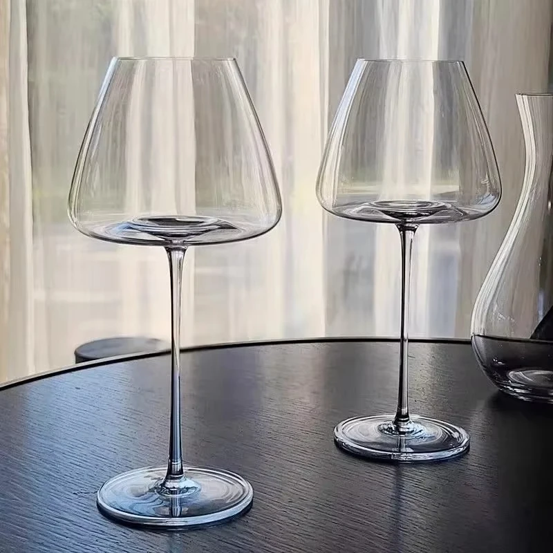 Crystal Burgundy Wine Glasses 720ml Set Modern Drinkware mugs Design Safe for Red Wine Tasting Home Bar Decor Barware Gift