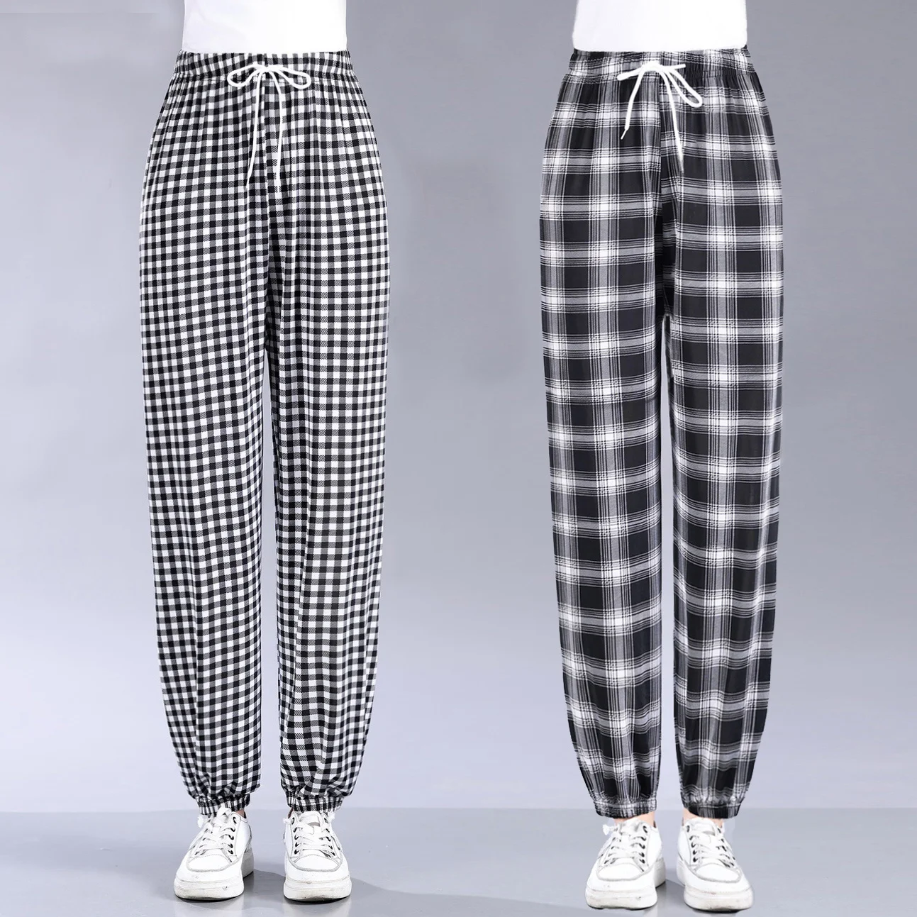 2024 Summer New High Waist Pants Women's Fashion Lantern Pants Women's Loose Casual Pants Women's Paid Pants Women