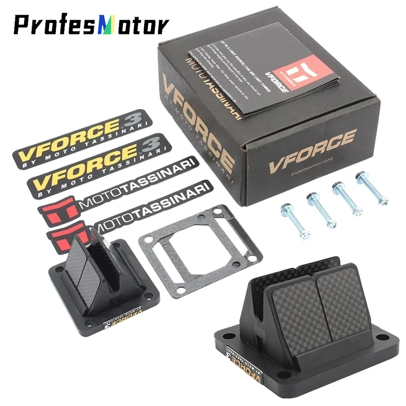 VForce 3 85 CR For Honda CR80 Motorcycle Carbon Fiber Reed Valve Air Intake System V381S Enduro Dirt Bike Motocross Accessories