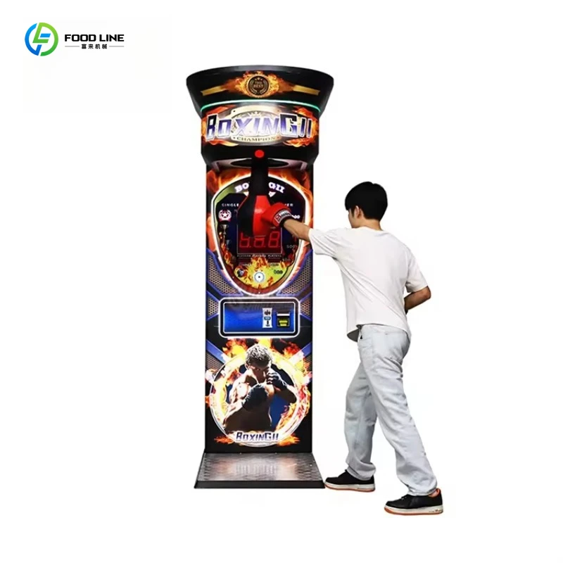 

Игровой автомат для бокса с монетоприемником, настраиваемый под заказ, умный электронный боксерский аппарат, уличный аттракцион