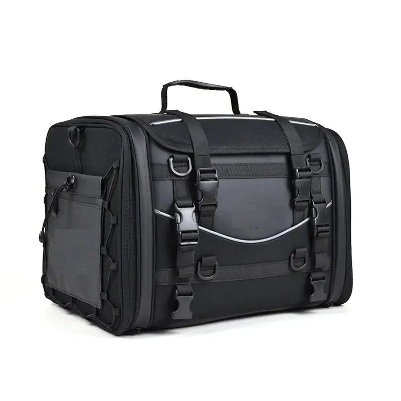 

35L-50L Expandable Big Capacity Motor Tail Bag Saddle Bag Pannier Rack Rhinowalk Motorcycle Travel Luggage Bag Waterproof