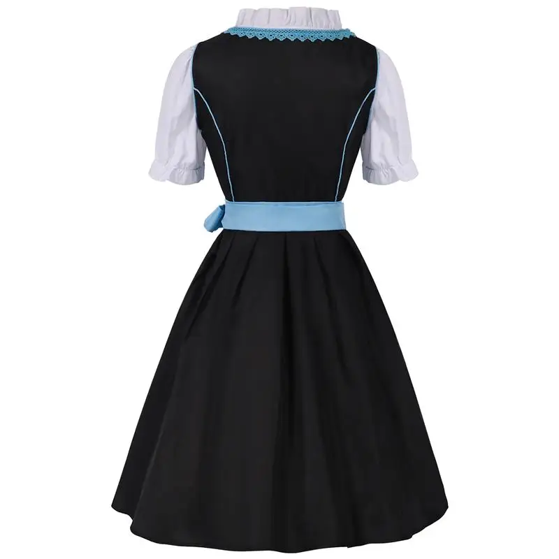 

Bavarian Women's Festival Costume Set Size-Specific Beer Festival Performance Outfit Includes Crop Top And High Waist Pants