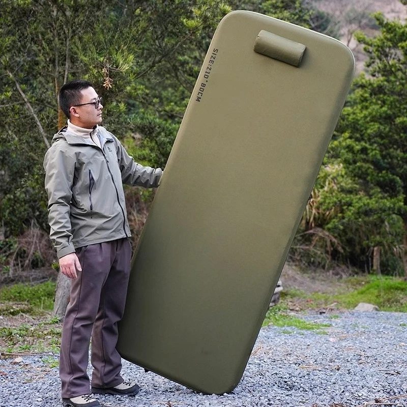 Suspended bed Outdoor camping Portable folding bed High elastic brushed inflatable mattress Off-ground inflatable bed