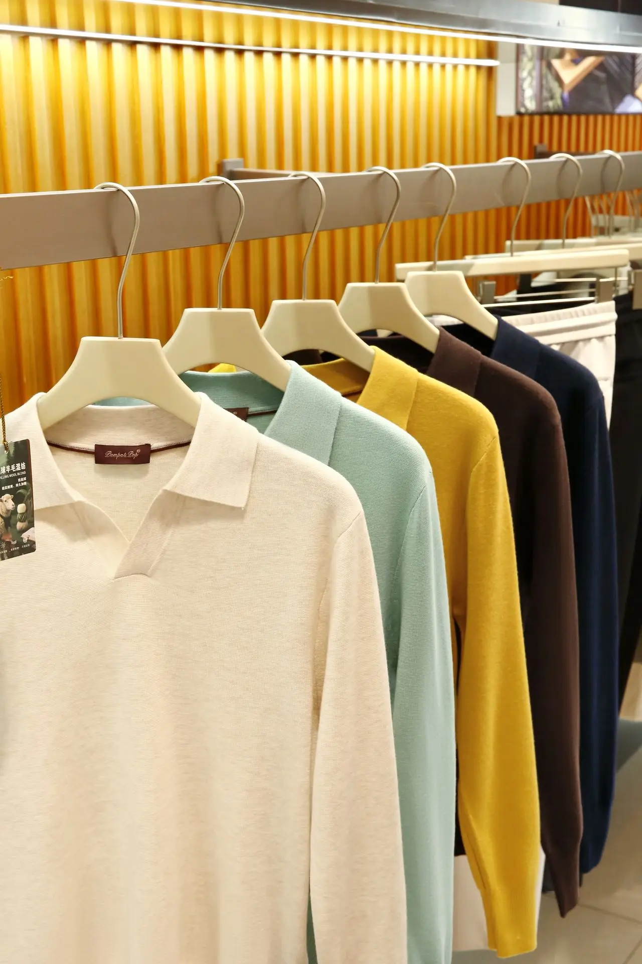 Wool Blend! Men's Fall/Winter Polo Collar Sweater – Premium Knit, Warm, Soft & Skin-Friendly, Perfect for Layering & Work