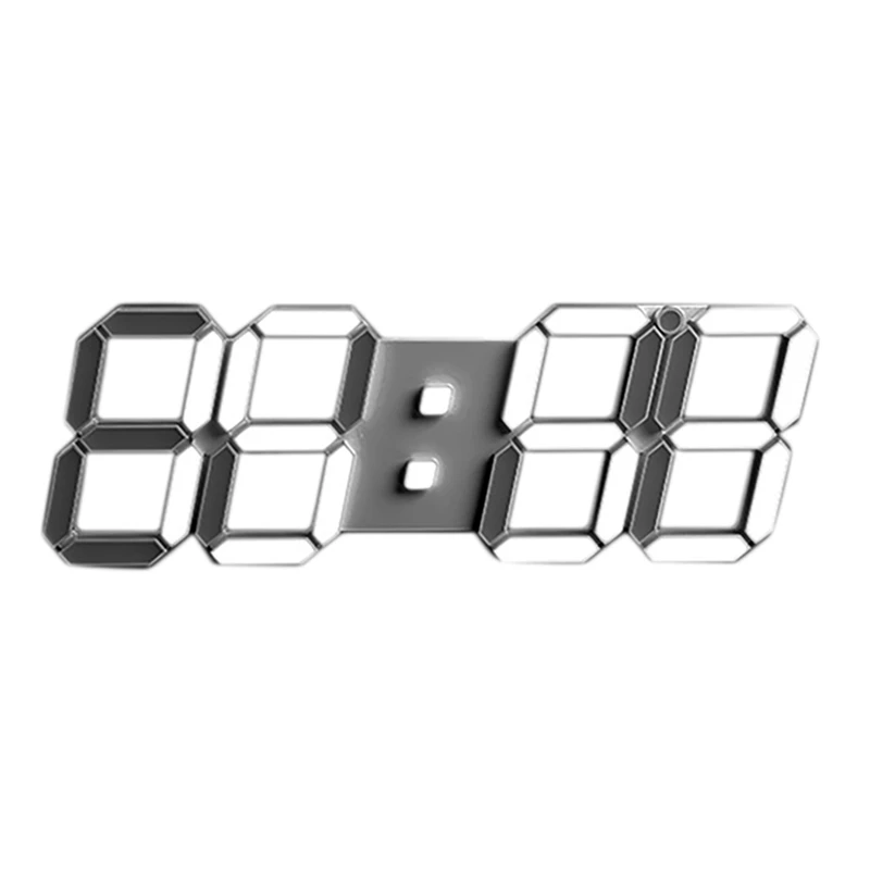 Nuevo Reloj despertador Digital LED 3D, reloj de pared tridimensional, termómetro, reloj electrónico para oficina, dormitorio, sala de estar