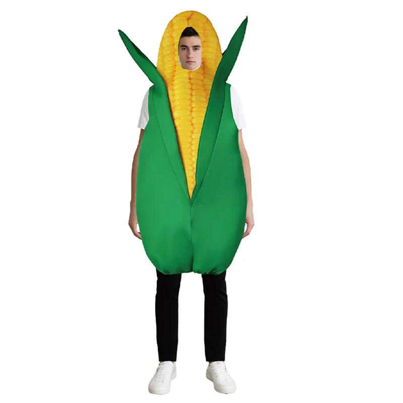 

Funny Women Corn on the Cob Halloween Fancy Dress Up Men Adult Corn Cob Costume