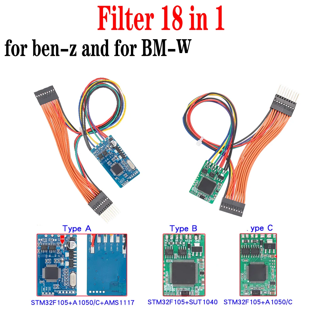 for CAN Filter 18 In1 For MB CAN Filter 18 In 1 Lowest price 18in1 for Benz for BMW Universal Computer Tester