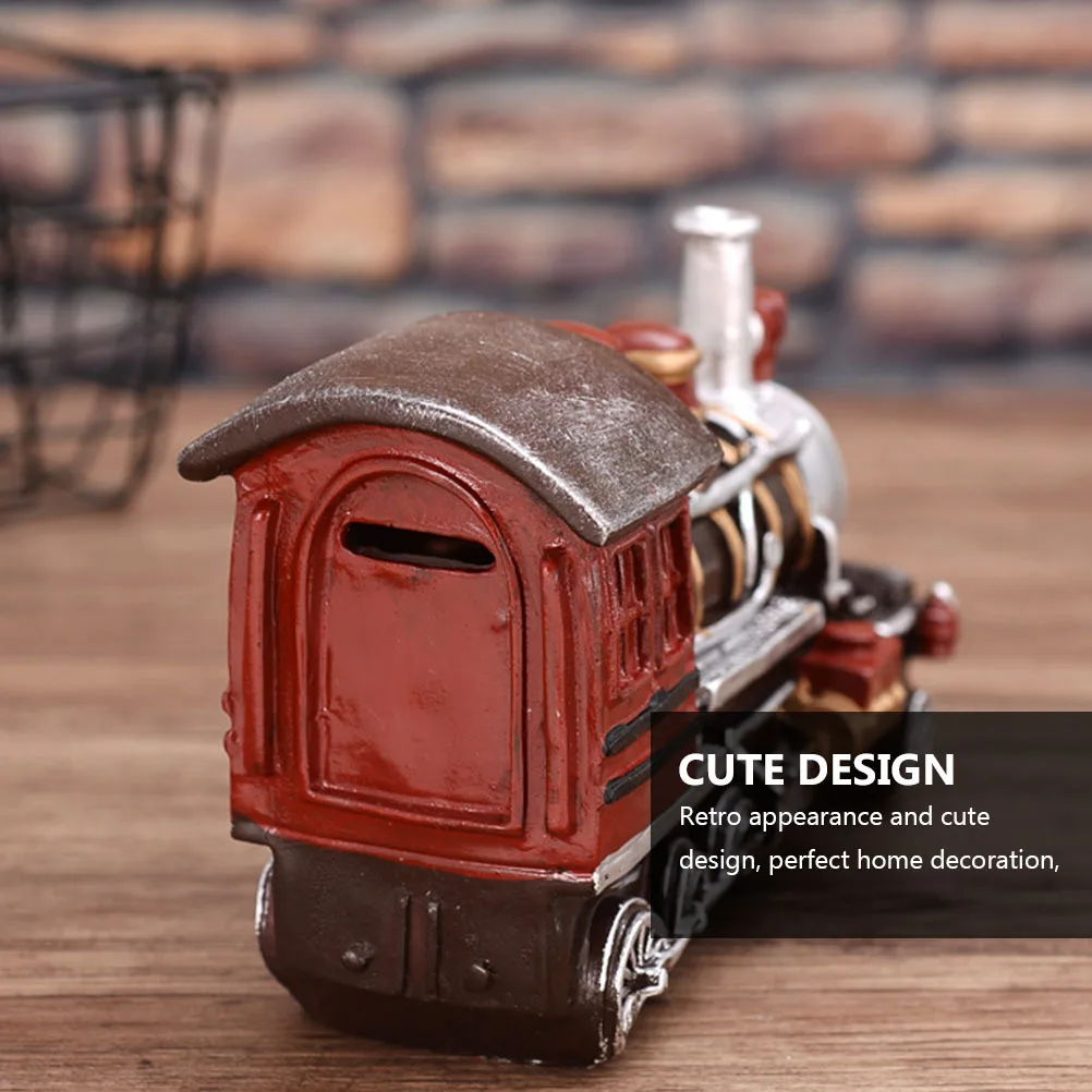 

1Pcs Train Head Retro Ornament Creative Miniature Locomotive Artware Home Decor Office Desk Photo Prop Craft Home Decor