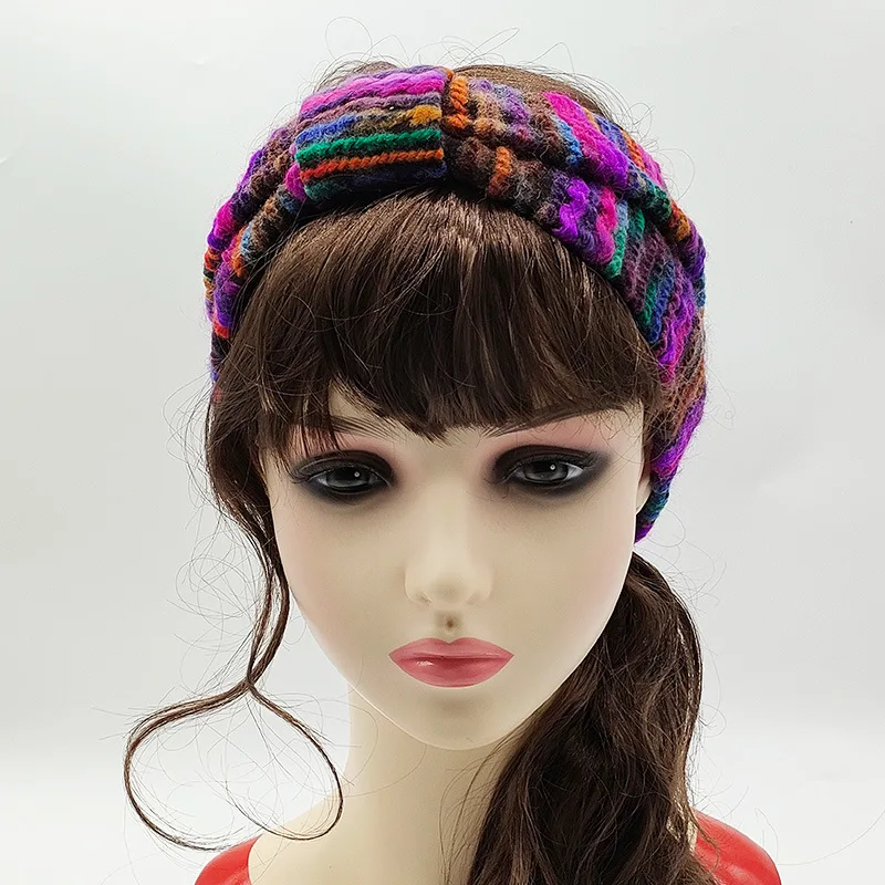 

Модные красочные повязки на голову на осень и зиму, теплый новый продукт, повязка на голову, повязка для волос, женская теплая зима
