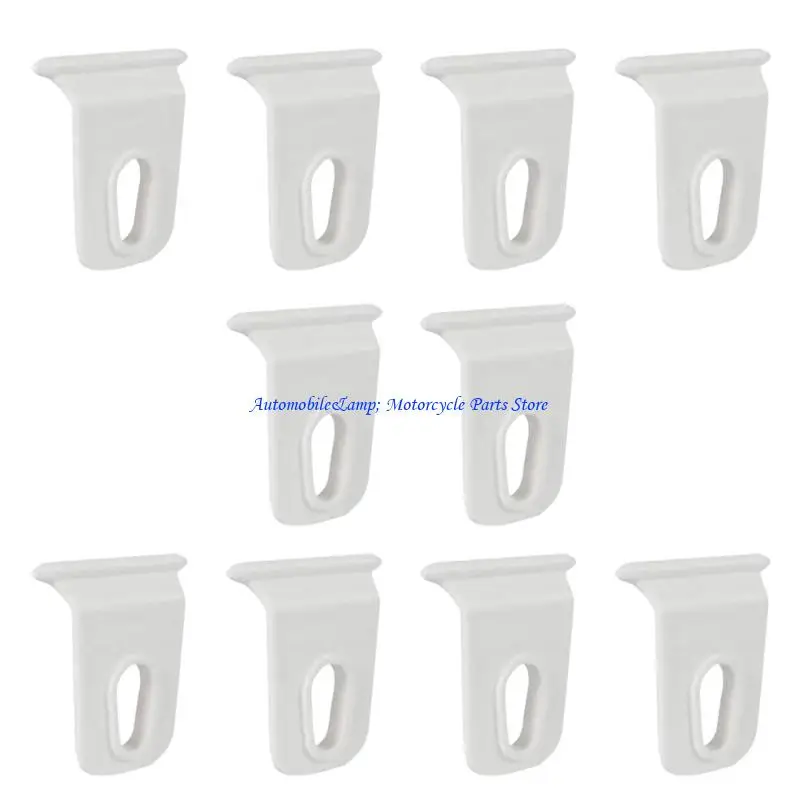H7BD 10Pcs RVs Awning Hooks Plastic Awning Hook With Rope Hole Awning Hanger Clip For Various Campers Trailers