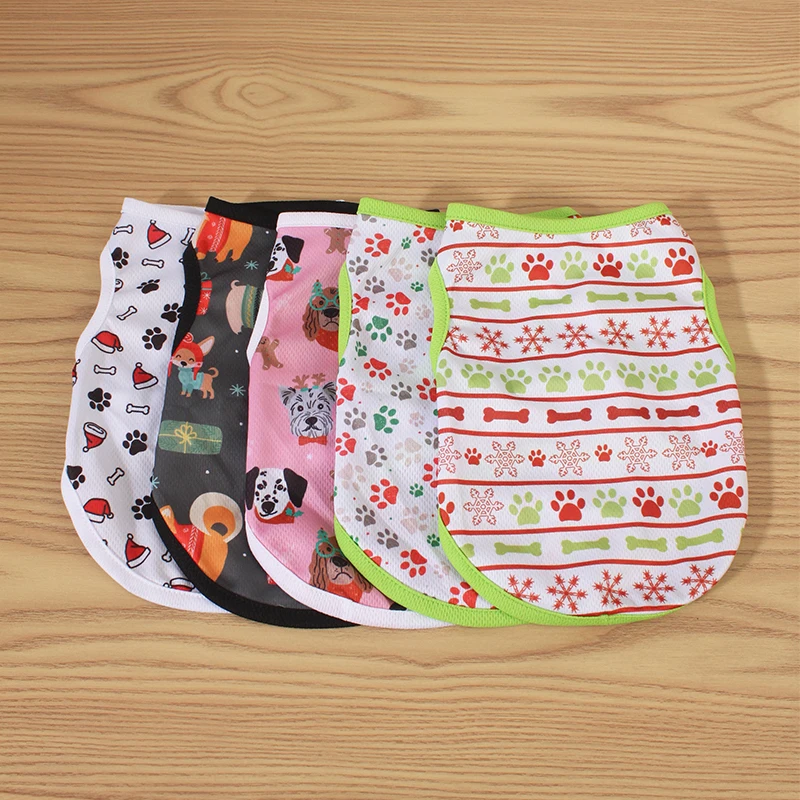 Puppy Dogs Soft Vests Pet Dog Clothes Cartoon Clothing Summer Shirt Casual T-Shirt for Small Pet Supplies