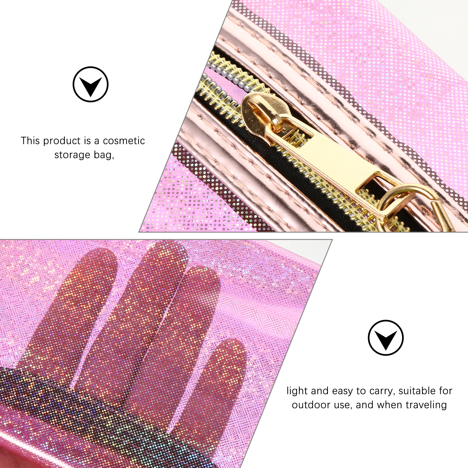 

PVC Waterproof Toiletry Cosmetics Makeup Portable Pouch Multi-purpose Travel Storage Bag toiletry bag brush